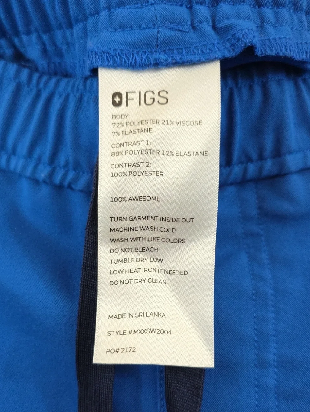 FIGS Technical Collection Tansen Jogger Scrub Pants Men's Size Large EMS Nurse